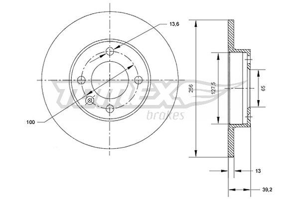 TOMEX BRAKES Piduriketas TX 70-32